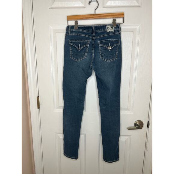 Vintage Y2K 2000s 17/21 Exclusive Denim Women's Jeans Missing Back Button Size 4 - Picture 11 of 14